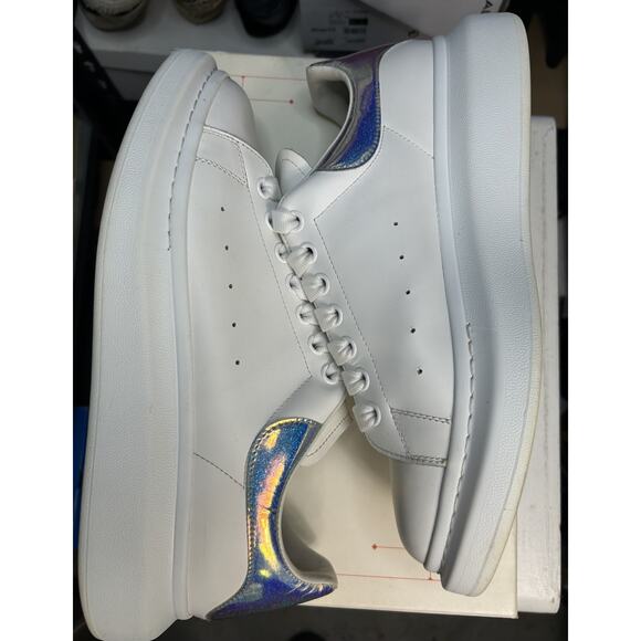 Alexander McQueen Oversized Sneaker White Iridescent Glitter Size 44 EU / 11 US main image 10